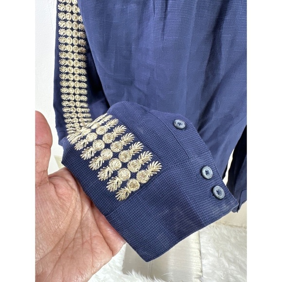 Boden Embellished Long Sleeve Mock Neck Top - Picture 4 of 10